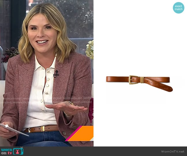 Jenna’s brown leather belt on Today