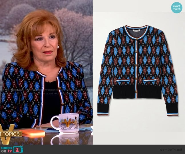Veronica Beard Sylvane Cardigan worn by Joy Behar on The View