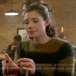 Violet’s olive striped sweater on Chicago Fire