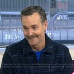 Will Forte’s navy plaid jacket on Today