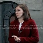 Willow’s red coat on General Hospital