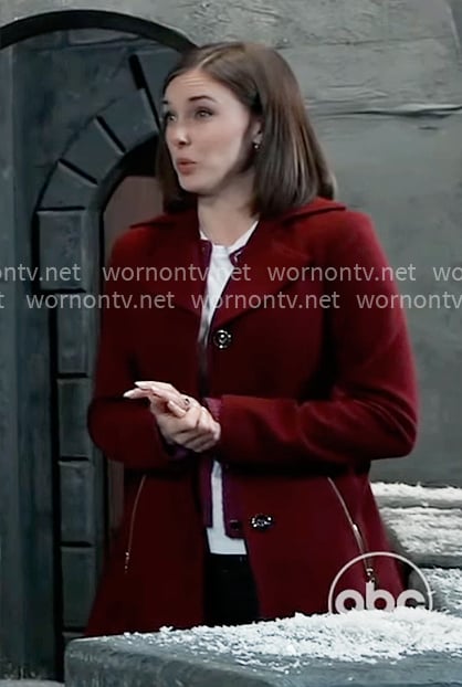 Willow’s red coat on General Hospital