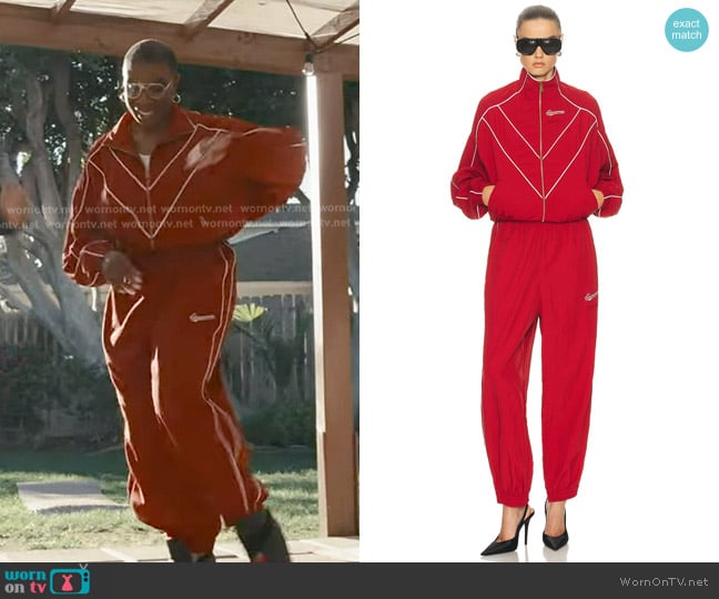 Willy Chavarria Cropped Bad Boy Jacket and Pants worn by Henrietta Wilson (Aisha Hinds) on 9-1-1