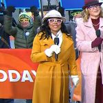 Sheinelle’s yellow belted trench coat on Today