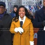 Sheinelle’s yellow belted trench coat on Today