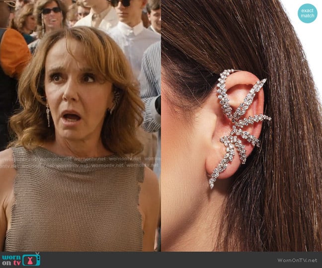 Yeprem Y-Couture Clip Earrings worn by Sylvie (Philippine Leroy-Beaulieu) on Emily in Paris