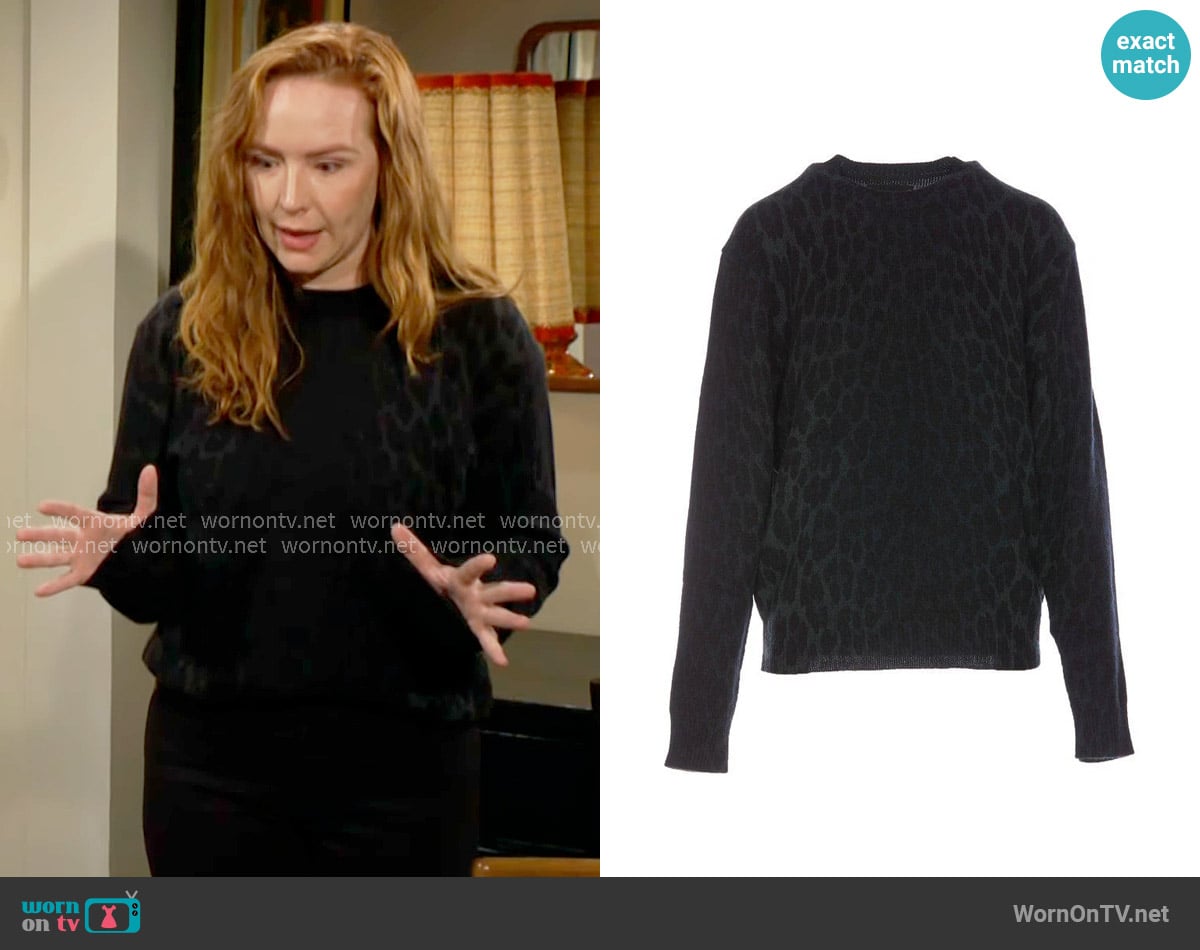 Zadig & Voltaire Pravis Sweater worn by Mariah Copeland (Camryn Grimes) on The Young and the Restless