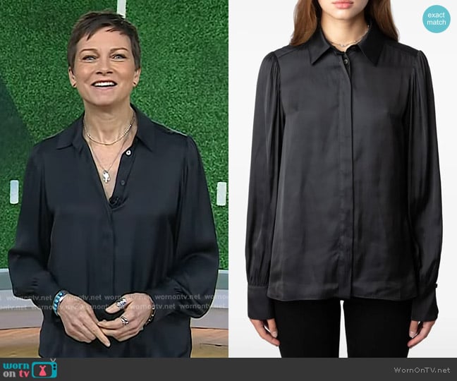 Zadig & Voltaire Trenta Shirt worn by Stephanie Gosk on Today
