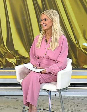 Zanna Roberts Rassi’s pink polo dress on Today