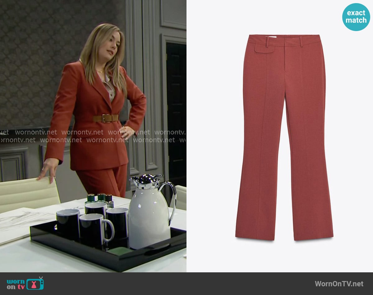 Hope’s red pants on The Bold and the Beautiful