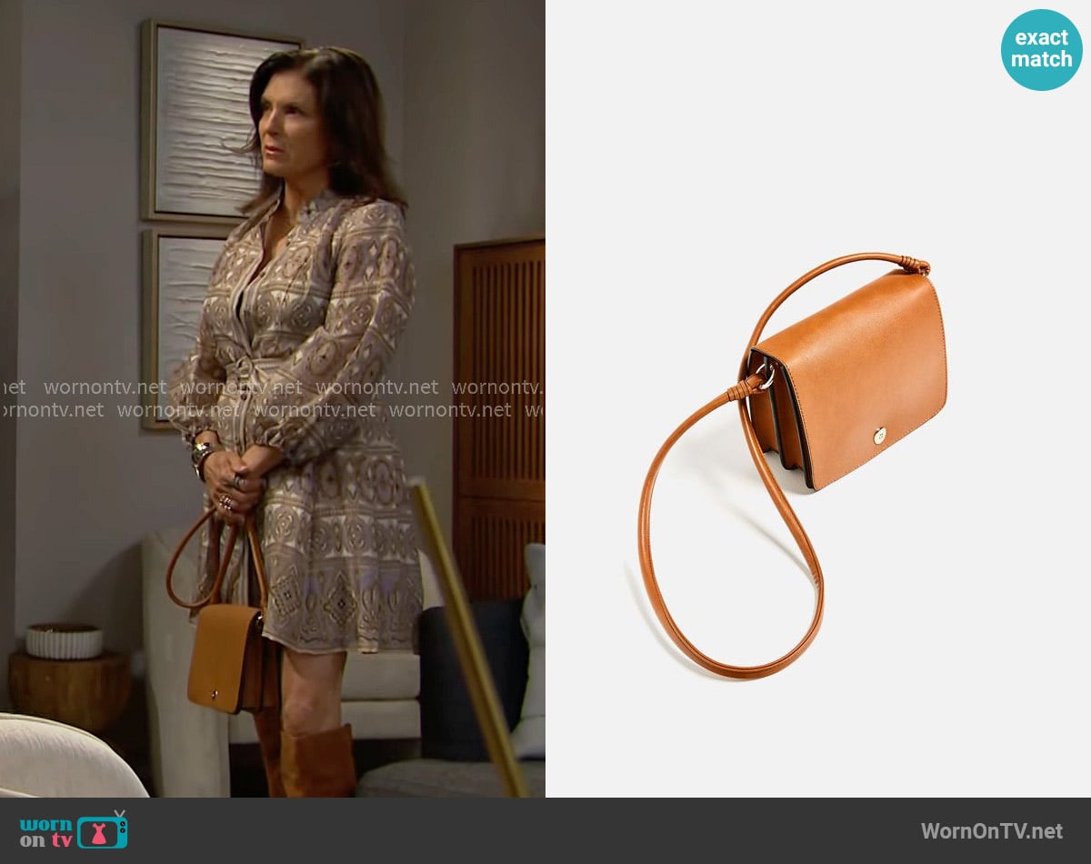 Zara Plain Shoulder Bag worn by Sheila Carter (Kimberlin Brown) on The Bold and the Beautiful
