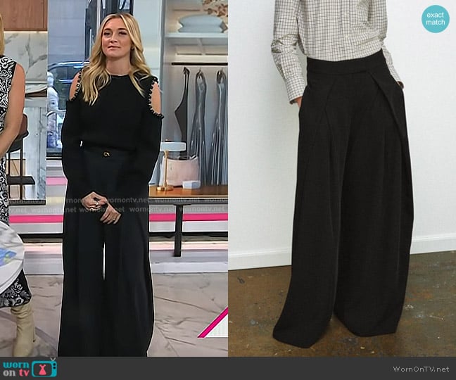 Zara Wide Leg Pants - ZW Collection worn by Jasmine Snow on Today