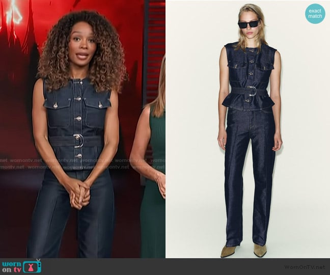 Zuri’s denim jeans on Access Hollywood