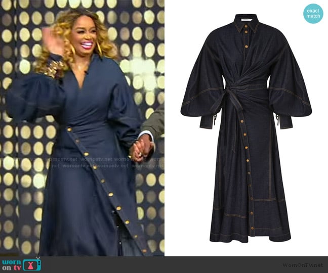 Karri’s denim maxi dress on Tamron Hall Show Karri’s denim maxi dress on Tamron Hall Show