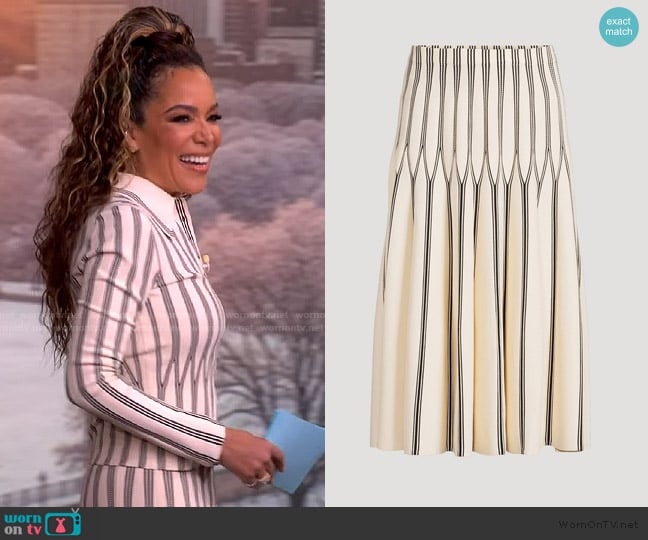 Sunny’s striped skirt on The View
