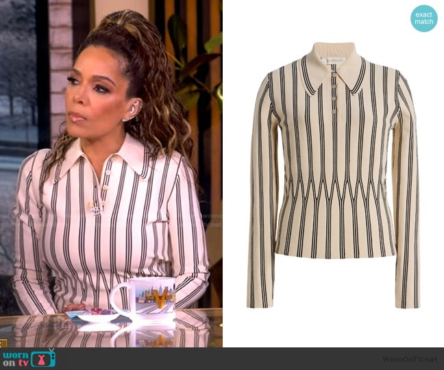 Sunny’s striped polo on The View