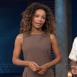 Zuri's brown mini dress on Access Hollywood