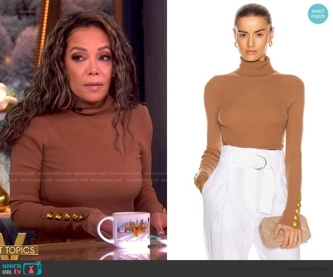 A.L.C. Desi Sweater worn by Sunny Hostin on The View