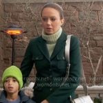 Abby’s dark green coat on The Young and the Restless