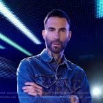 Adam Levine's denim jacket on The Voice