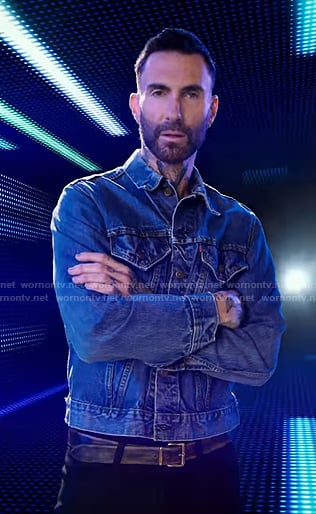 Adam Levine’s denim jacket on The Voice