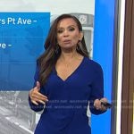 Adelle’s blue ruffle dress on Today