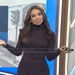 Adelle’s brown turtleneck mini dress on Today