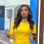 Adelle’s yellow long sleeve mini dress on Today