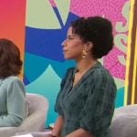 Adriana Diaz’s green plaid dress on CBS Mornings