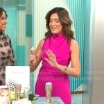 Adriane Kiss's pink jumpsuit on CBS Mornings