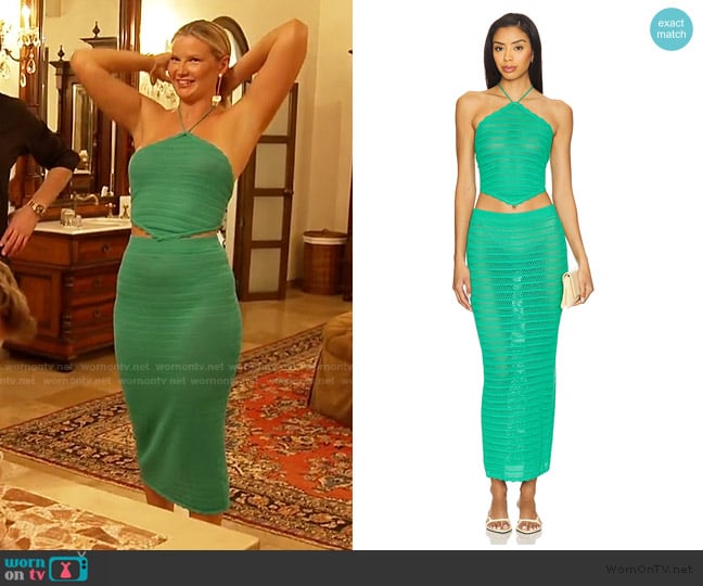 Molly’s green knit skirt on Southern Charm