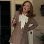 Agnes’s contrast collar double breasted blazer on The Burbs