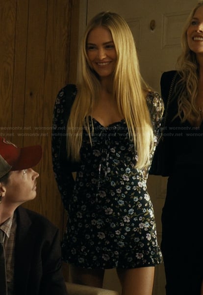 Ainsley's floral print mini dress on Landman