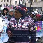Al Roker's navy print half-zip sweater on Today