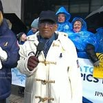 Al Roker’s white toggle coat on Today