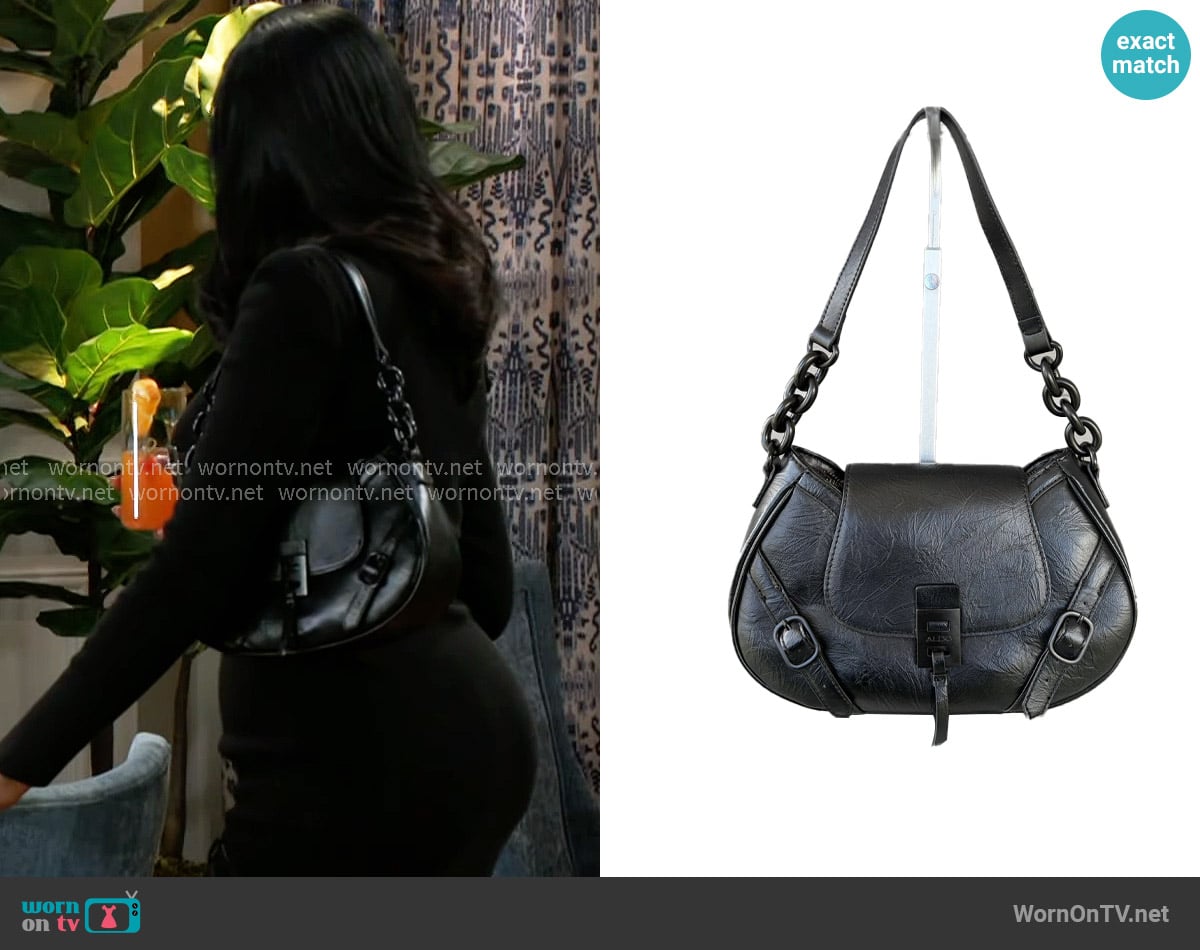 Aldo Shoulder Bag worn by Dana 'Leslie' Thomas (Trisha Mann-Grant) on Beyond the Gates