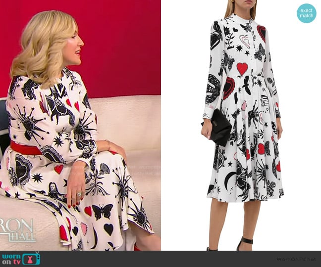 Alexander McQueen Printed Dress worn by Nicole McNichols on Tamron Hall Show
