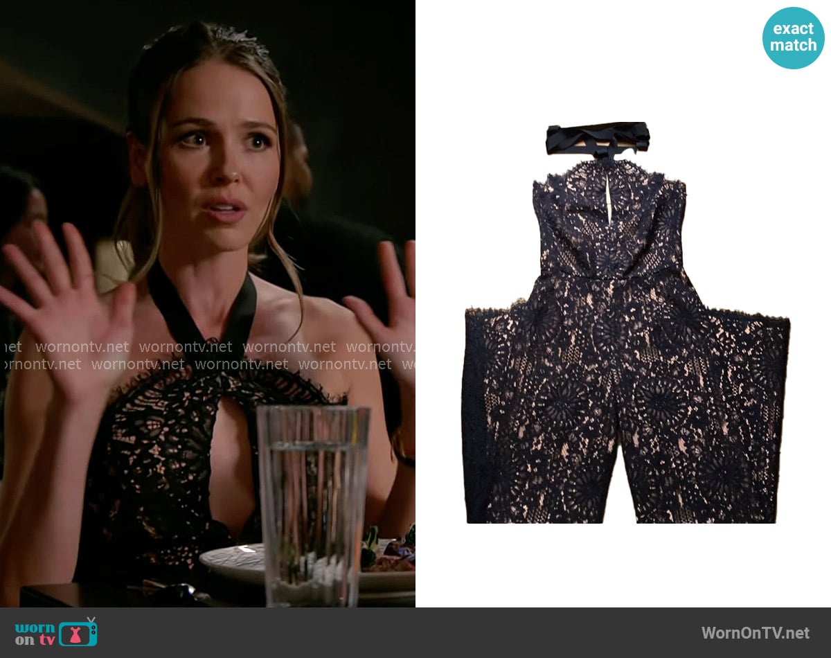 Alexis Lace Jumpsuit worn by Lyla 'Lizzy' Novak (Jocelyn Hudon) on Chicago Fire