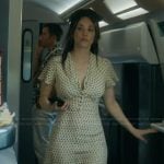 Alice’s yellow floral print v-neck dress on Vanished