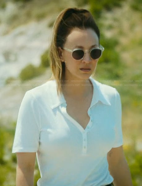 Alice's white polo on Vanished