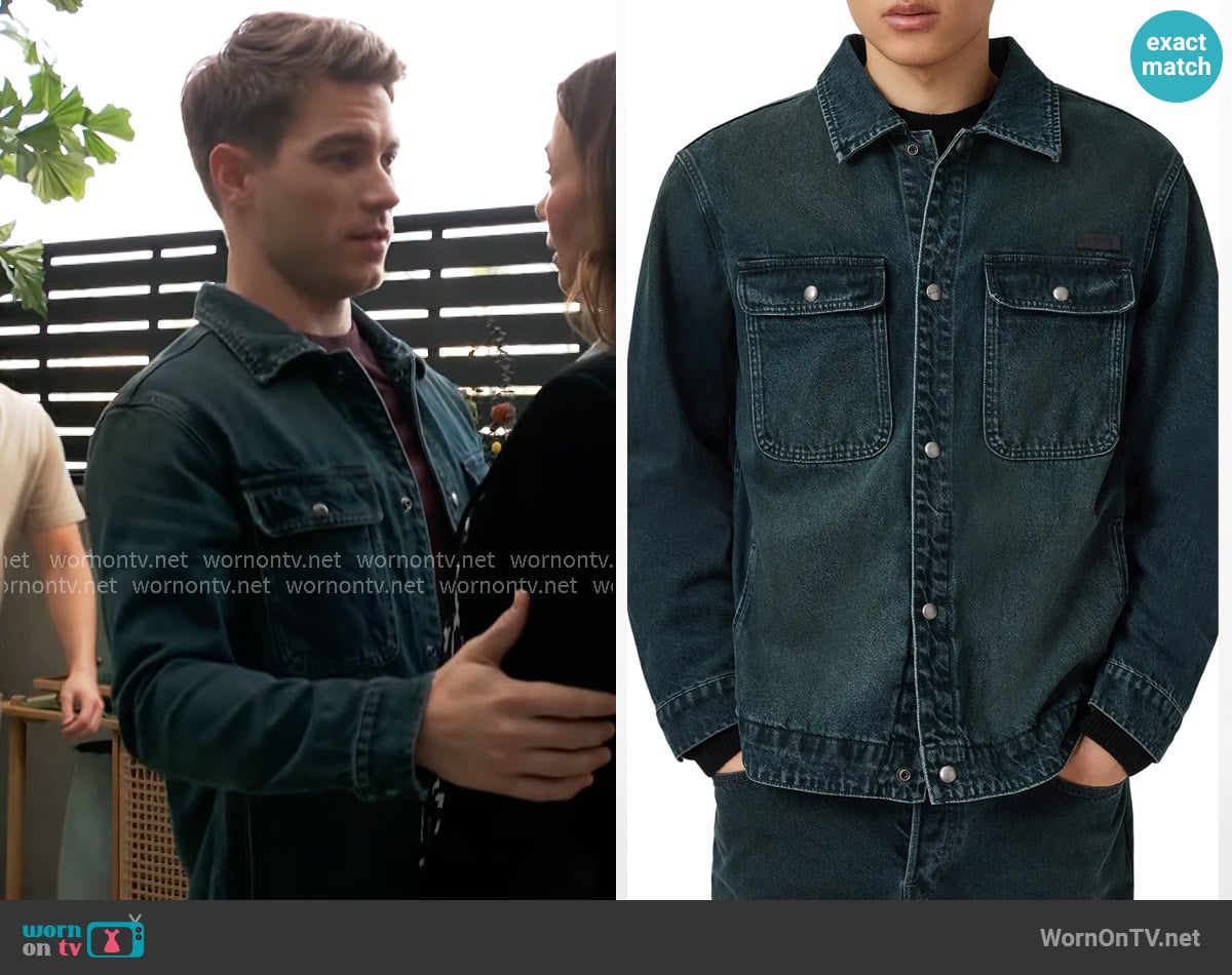 Noah’s denim jacket on The Young and the Restless Noah’s denim jacket on The Young and the Restless
