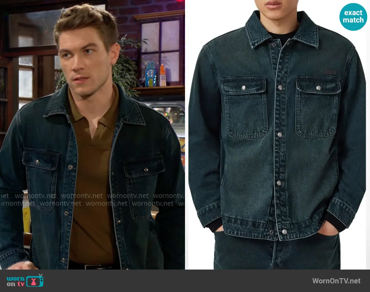 Noah’s denim jacket on The Young and the Restless