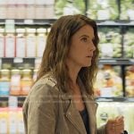 Allison's suede moto jacket on The Lincoln Lawyer