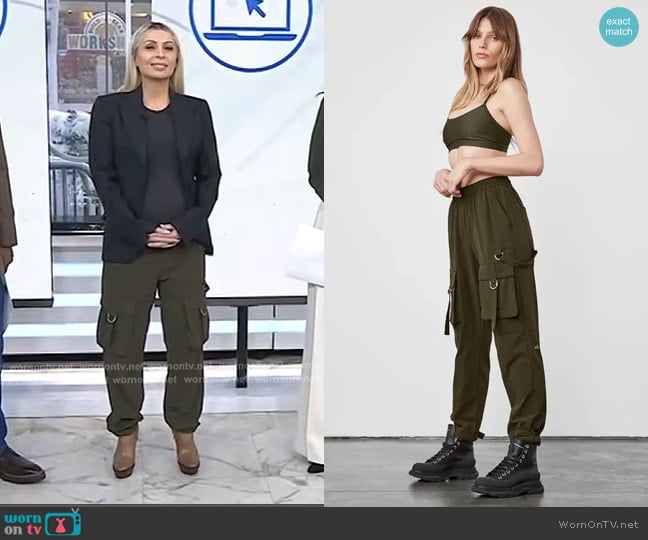 Alo Yoga High Waisted City Wise Cargo Pants worn by Evy Poumpouras on Today