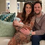 Alyssa’s paisley print top and pants on The View