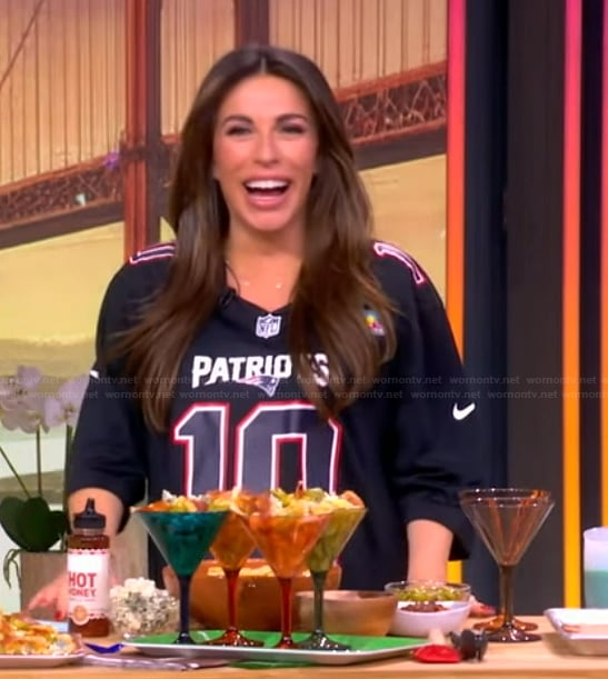 Alyssa’s black patriots jersey on The View