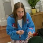 Amanda’s blue lobster cardigan on Summer House