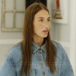 Amanda’s denim short sleeve shirt on Summer House