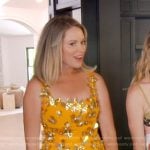 Amanda’s orange butterfly embellished mini dress on The Real Housewives of Beverly Hills