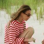 Amanda’s red striped sweater on Summer House